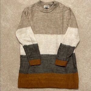 A New Day Colorblock tunic sweater size XS